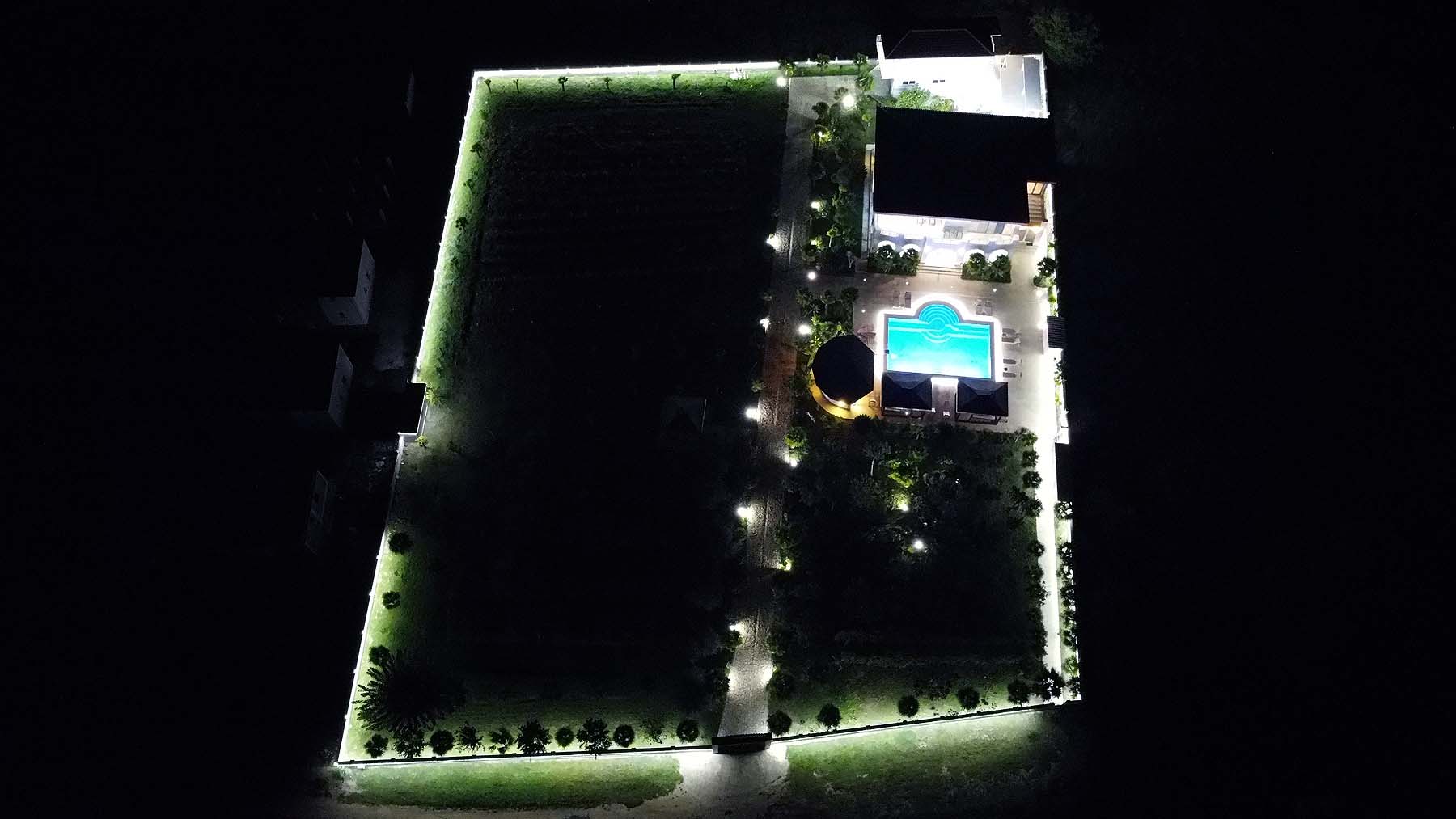 Stunning Ulcinj property&mdash;bright modern home, lit pool, manicured gardens; exclusive at immobilien.ekosphere.me by ekosphere doo.