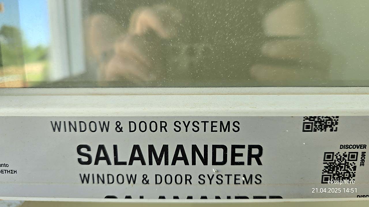 Premium SALAMANDER window system with QR code, Ulcinj Montenegro&mdash;ideal for property investment via immobilien.ekosphere.me by ekosphere.