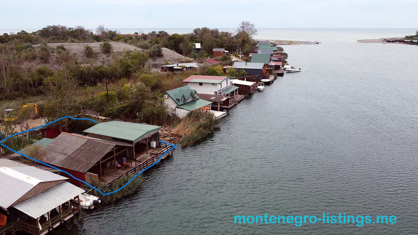 Exclusive investment opportunity: waterfront houses with private docks in Ulcinj, Montenegro&mdash;highlighted green-roof property by ekosphere doo.