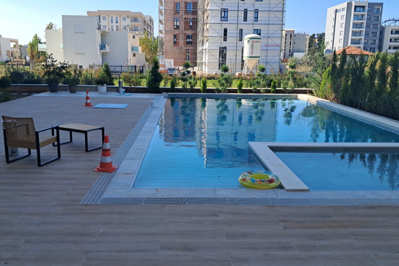 Luxury Ulcinj apartment with pool, elegant deck, seating area; prime Montenegro investment at immobilien.ekosphere.me by ekosphere doo.